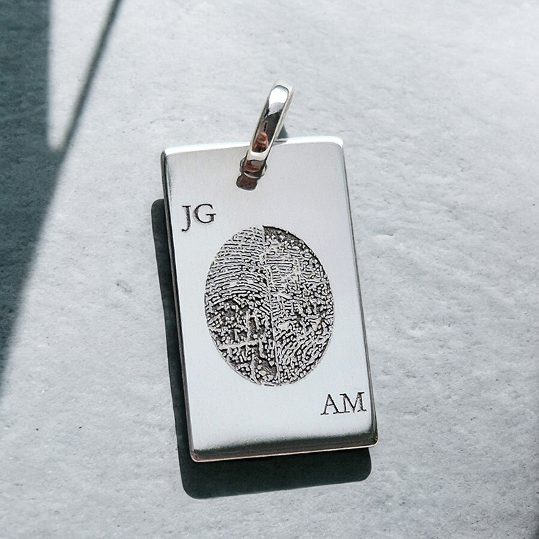 PÁNSKY zlatý prívesok VEĽKÁ PLATNIČKA s ODTLAČKAMI -14k zlato